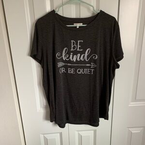 Maurices Grey Short Sleeve Tee - Be Kind Graphic